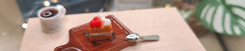 Plateau gâteau fraise et café