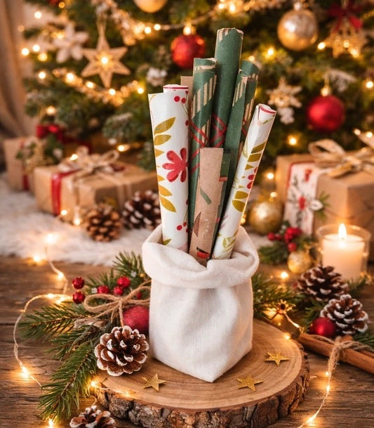 Panier de Papier cadeau pour Noël