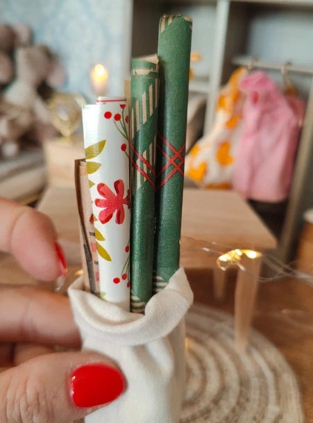Panier de Papier cadeau pour Noël