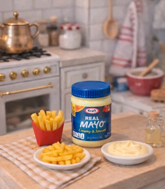 Gros pot de mayonnaise