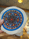 Petit tapis rond à Franges