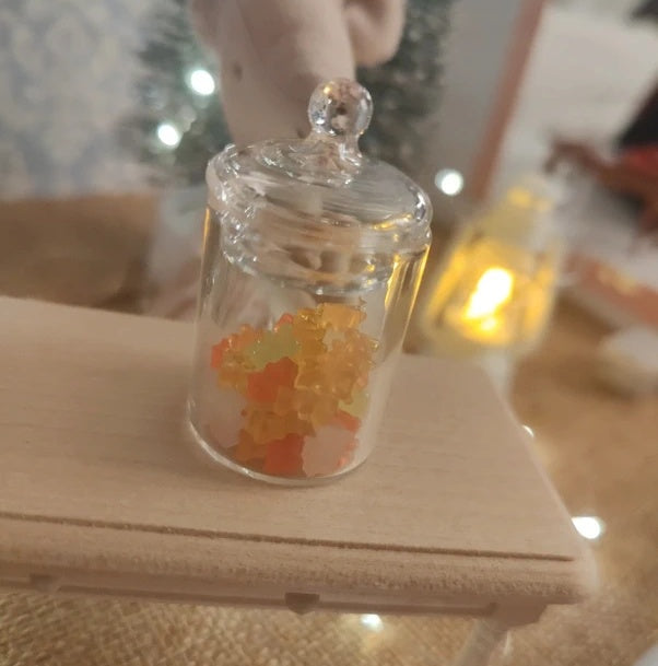 Bonbonnière en verre d'ourson