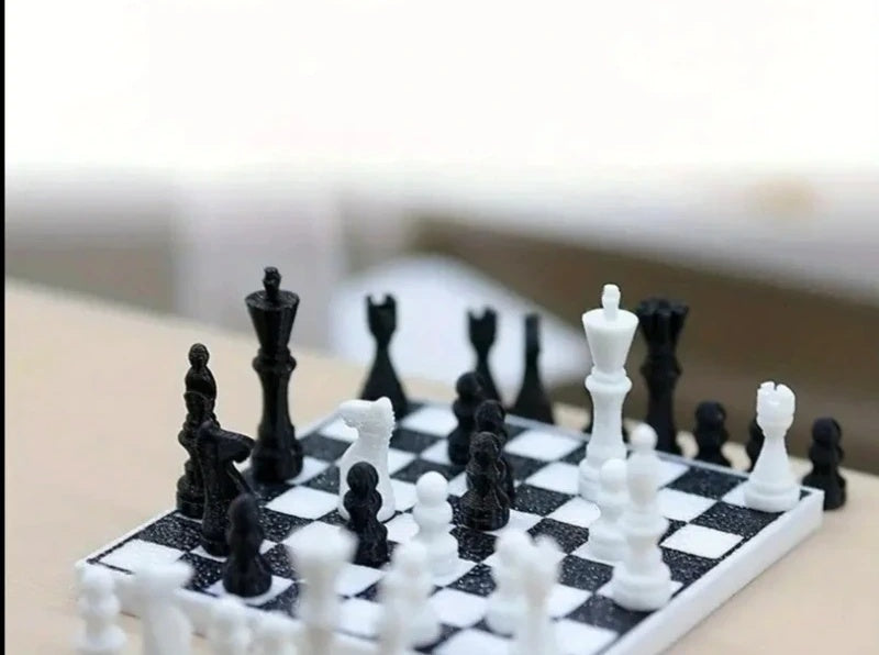 Jeu d'échecs noir et blanc