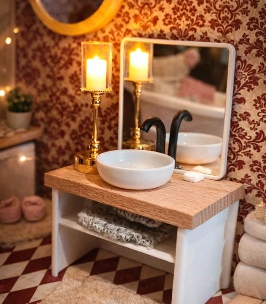 Meuble salle de bain en bois
