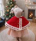 cape velour rouge