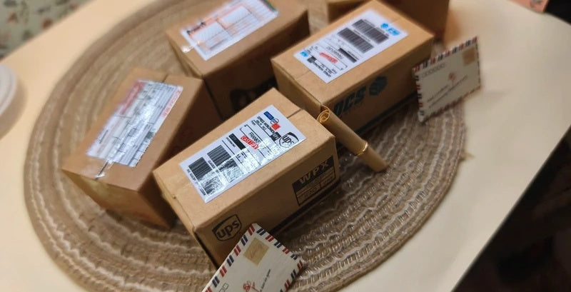 6 colis + courrier amazon