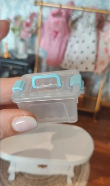 Boite de rangement bleu