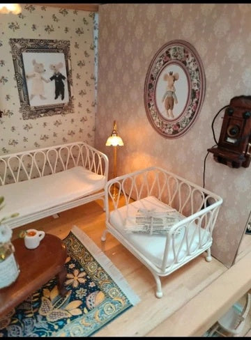 Ensemble canapé et fauteuil metal blanc