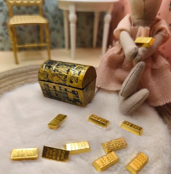Coffre fort et lingots d'ors