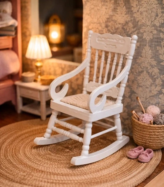 Chaise à bascule en bois