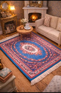 Grand tapis à franges