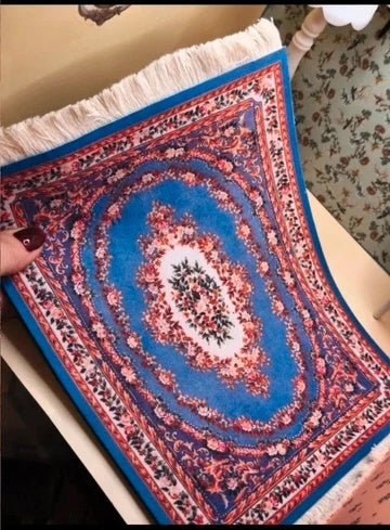 Grand tapis à franges