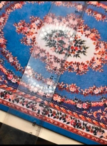 Grand tapis à franges