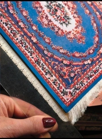 Grand tapis à franges