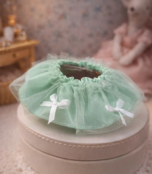 Très jolie jupe verte en tulle