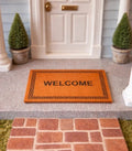 Tapis d'accueil d'entrée marron
