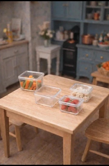 Lot de tupperware transparents