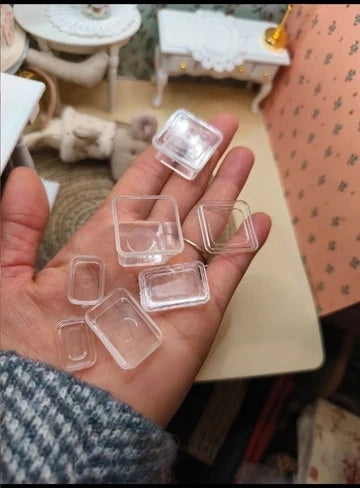 Lot de tupperware transparents