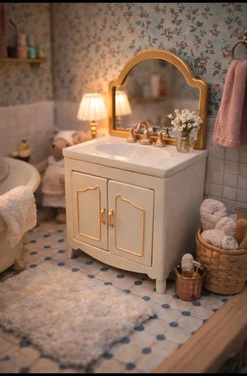 Meuble métal de salle de bain