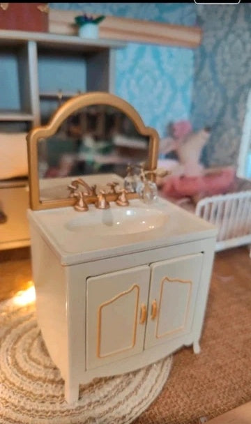 Meuble métal de salle de bain