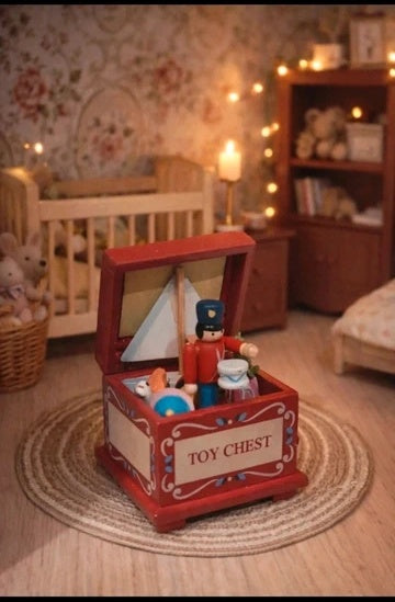 Coffre à jouets bois