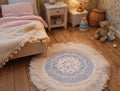 Petit tapis à franges