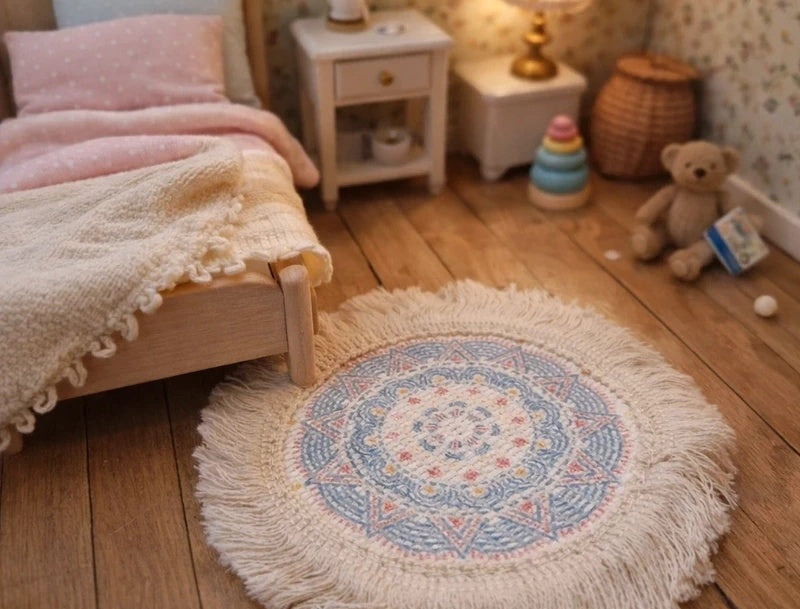 Petit tapis à franges
