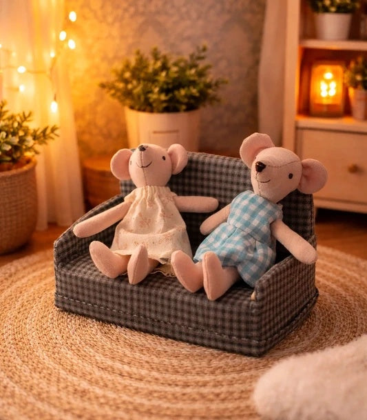 Canapé pliable miniature dans un cinquième motif