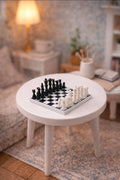 Jeu d'échecs miniature avec ses pièces, échelle 1/12