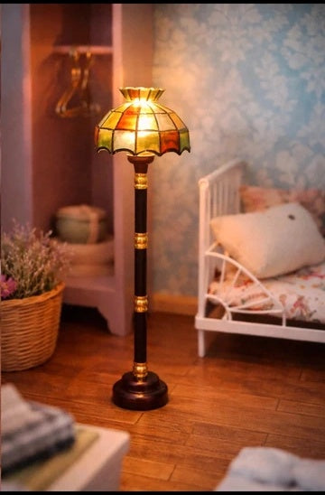 Lampe multicolore miniature allumée