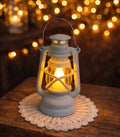 Lanterne miniature lumineuse blanche à LED, échelle 1/12