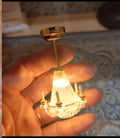 Lustre cristal chandelier miniature allumé