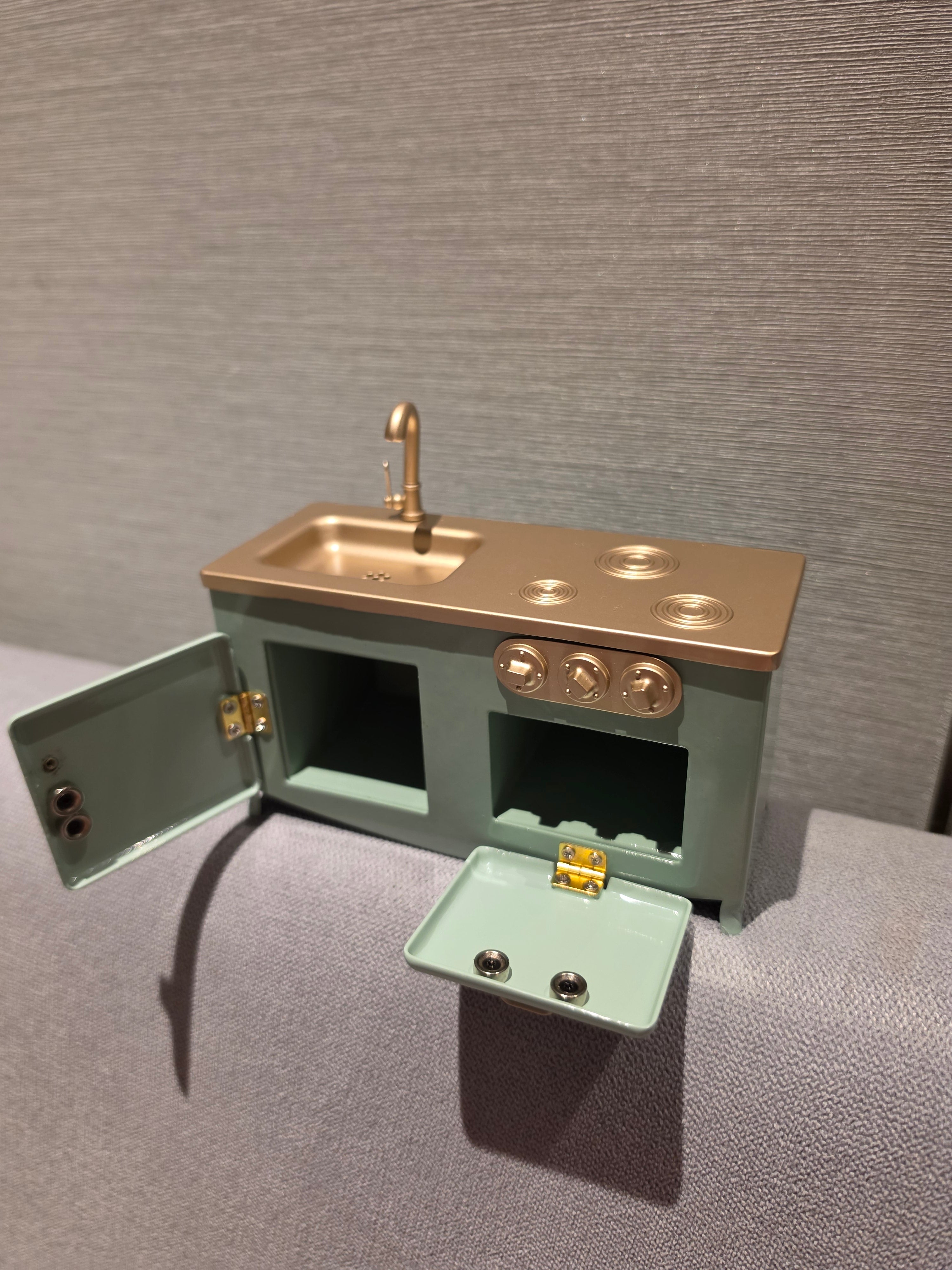 Meuble cuisine evier métallique