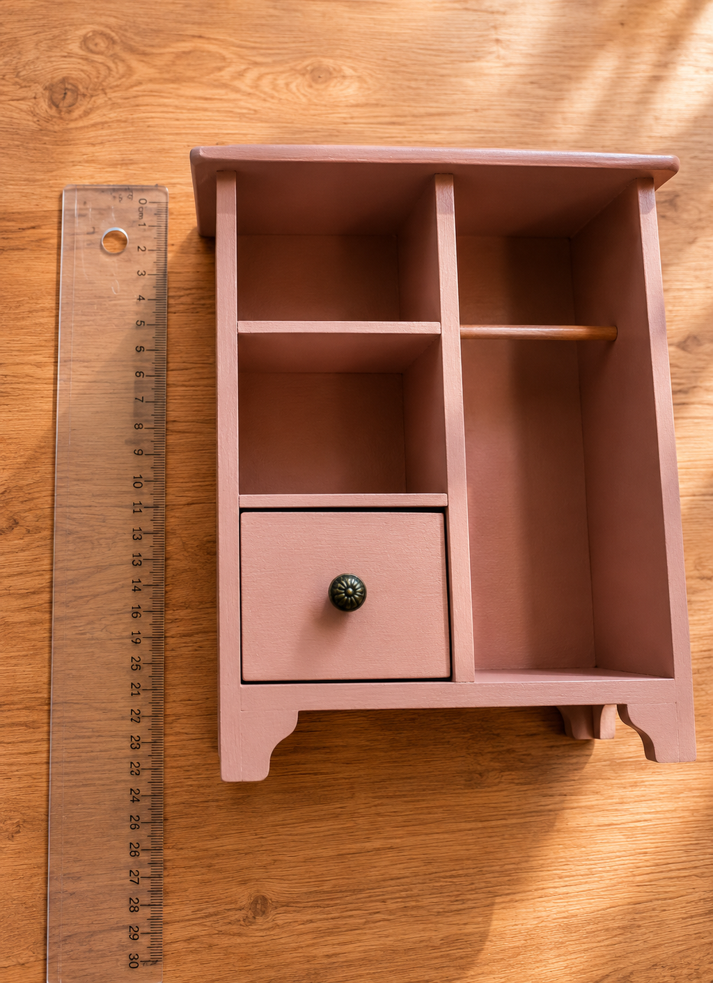 Armoire bois rose poudrée