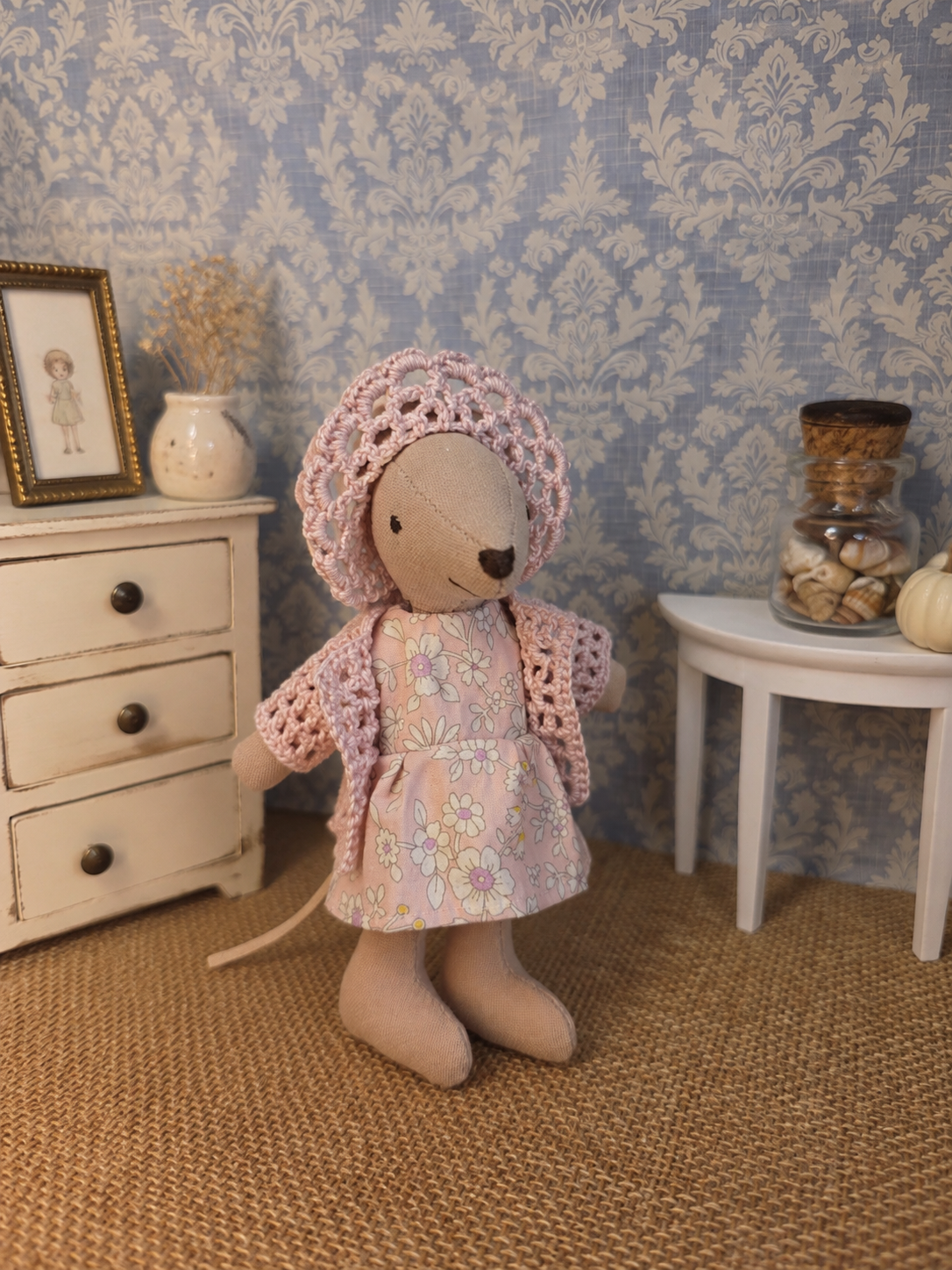 Souris ensemble crochet