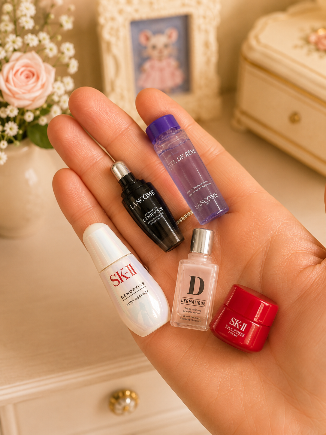 5 produits cosmétiques miniature