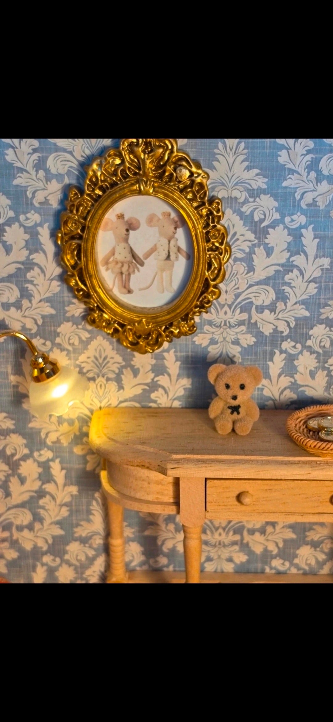 Petit tableau/ cadre des jumeaux princier souris