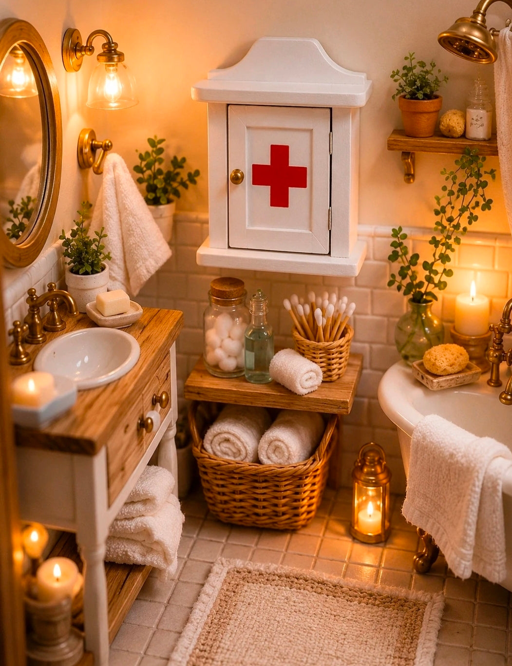 Boite à pharmacie en bois