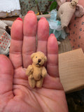 Ourson en tissu 4 cm pour bebe souris