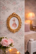 Tableau/cadre doré de la princesse souris pour maison de poupée échelle 1/12ème