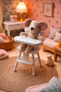 Chaise haute en bois pour bébé