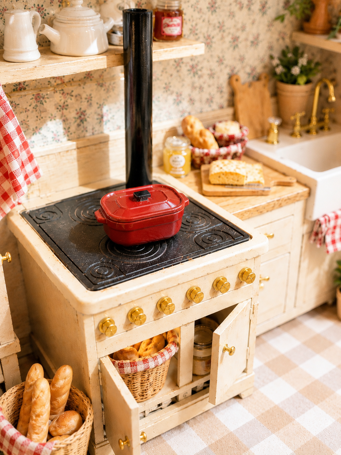 Cocotte bordeaux style "fonte"