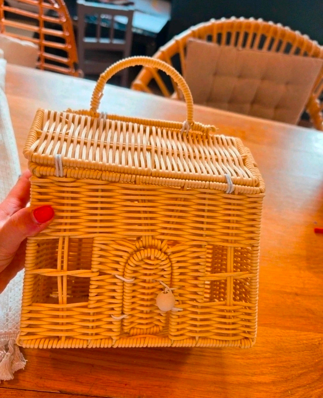 Panier Maison en rotin