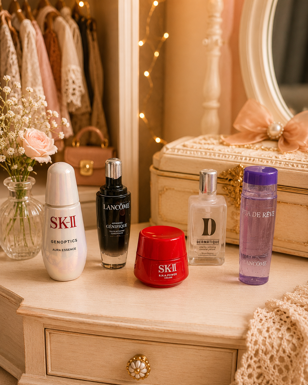 5 produits cosmétiques miniature