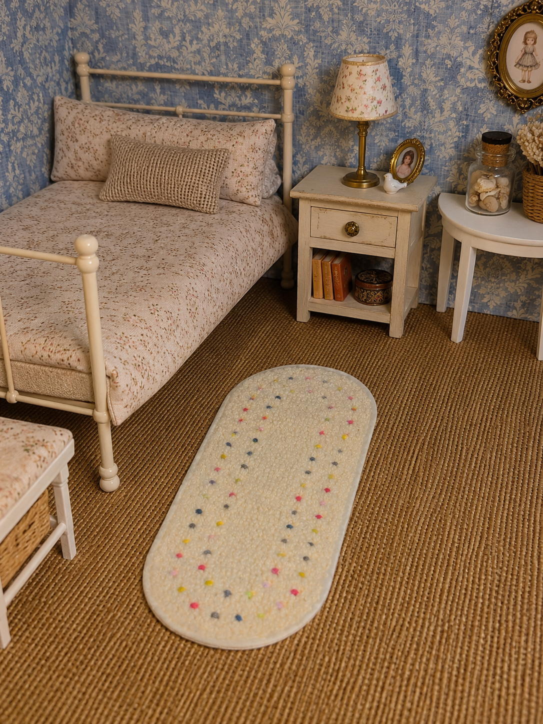 Tapis bouclette ovale