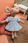 Robe col claudine manches bouffantes