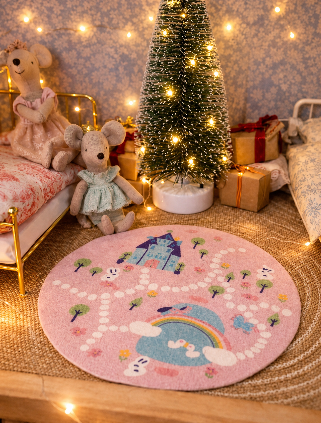 Tapis rond de princesse