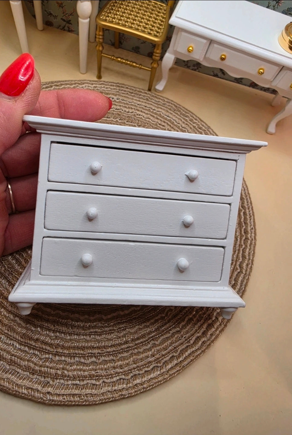 Commode 3 tiroirs en bois