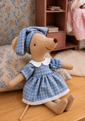 Robe col claudine pour petite soeur souris