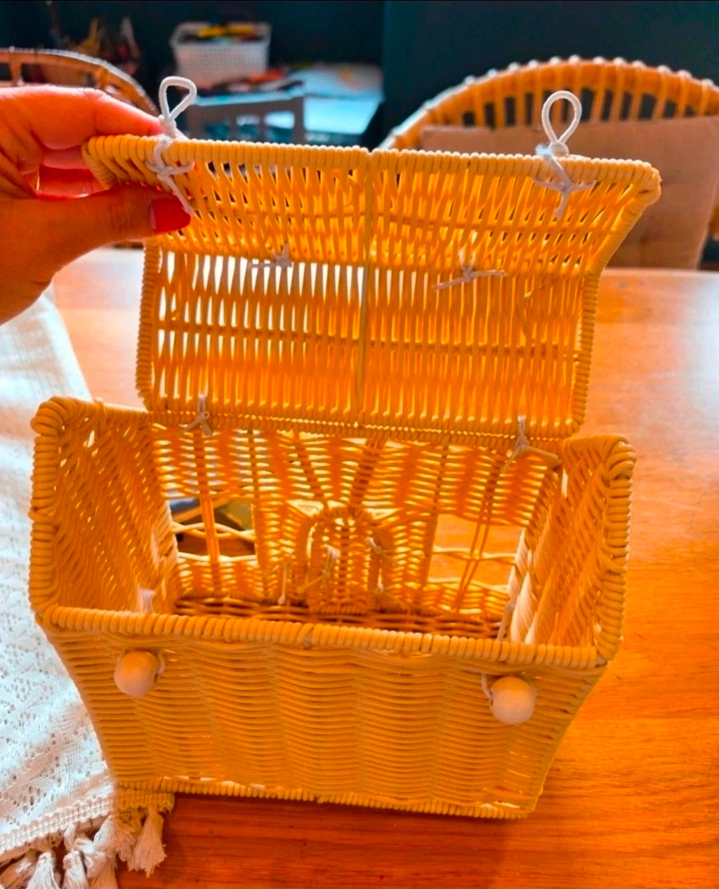 Panier Maison en rotin
